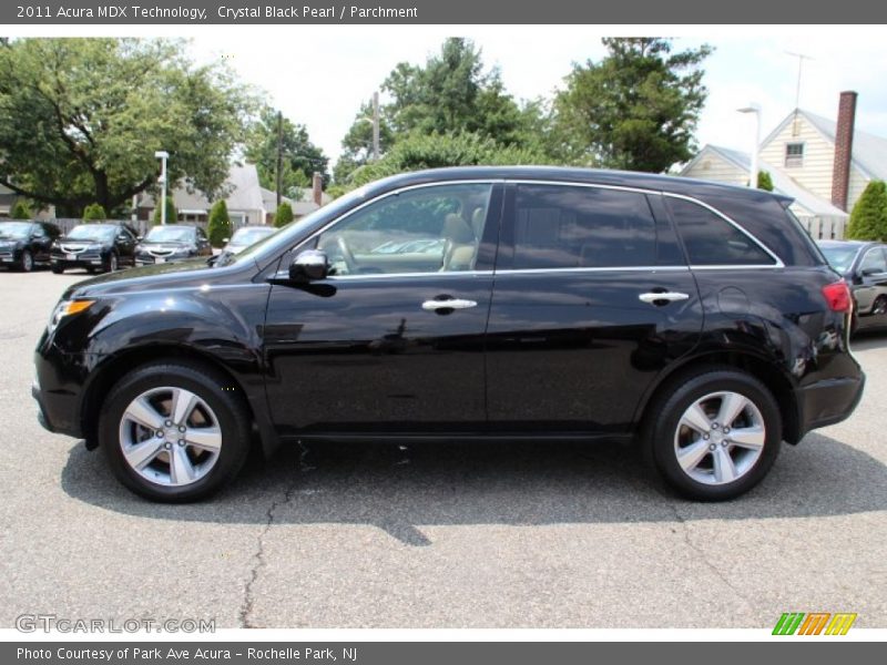 Crystal Black Pearl / Parchment 2011 Acura MDX Technology