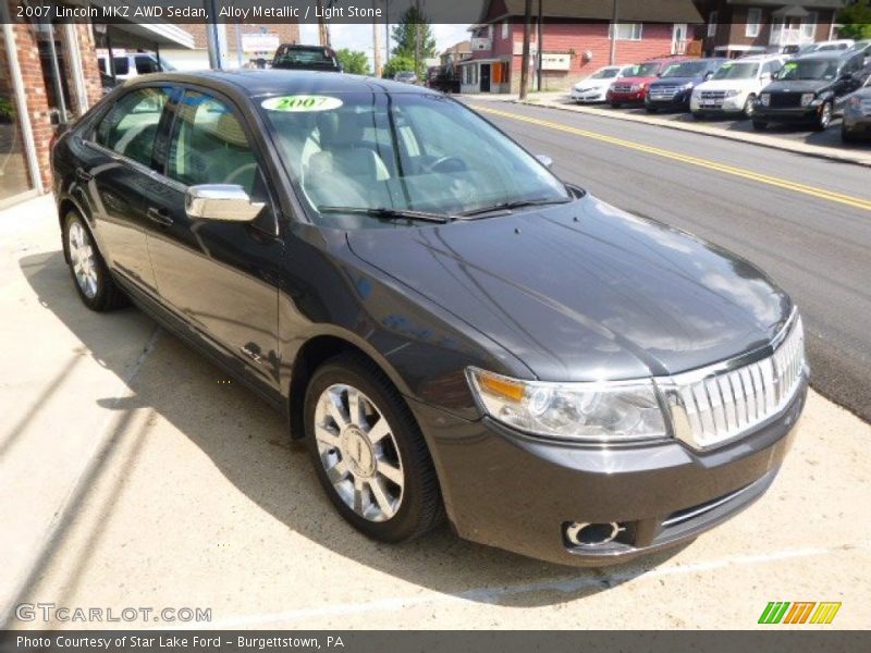 Alloy Metallic / Light Stone 2007 Lincoln MKZ AWD Sedan