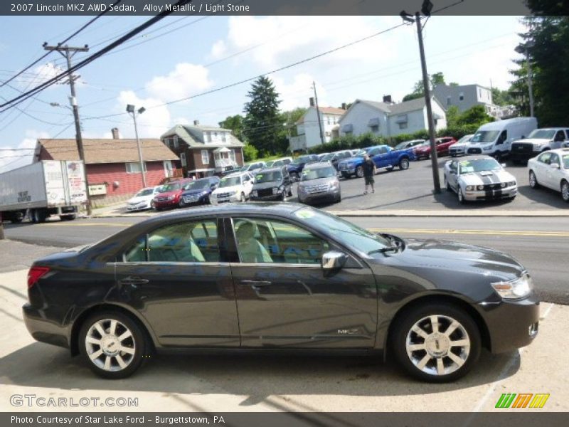 Alloy Metallic / Light Stone 2007 Lincoln MKZ AWD Sedan