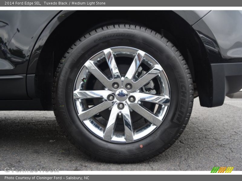 Tuxedo Black / Medium Light Stone 2014 Ford Edge SEL