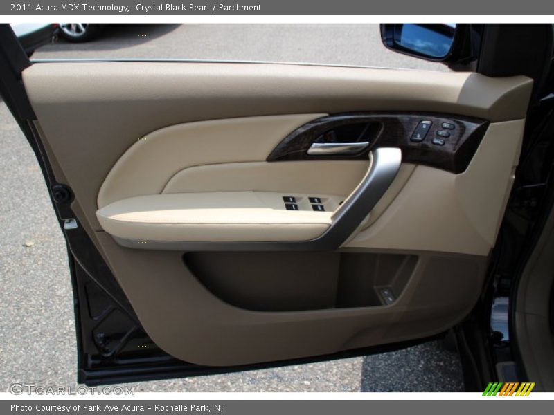 Crystal Black Pearl / Parchment 2011 Acura MDX Technology