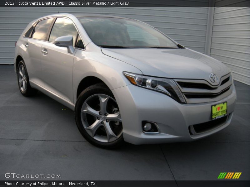 Classic Silver Metallic / Light Gray 2013 Toyota Venza Limited AWD