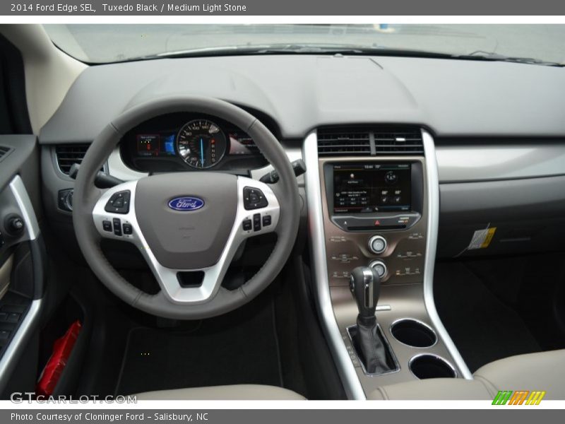 Tuxedo Black / Medium Light Stone 2014 Ford Edge SEL