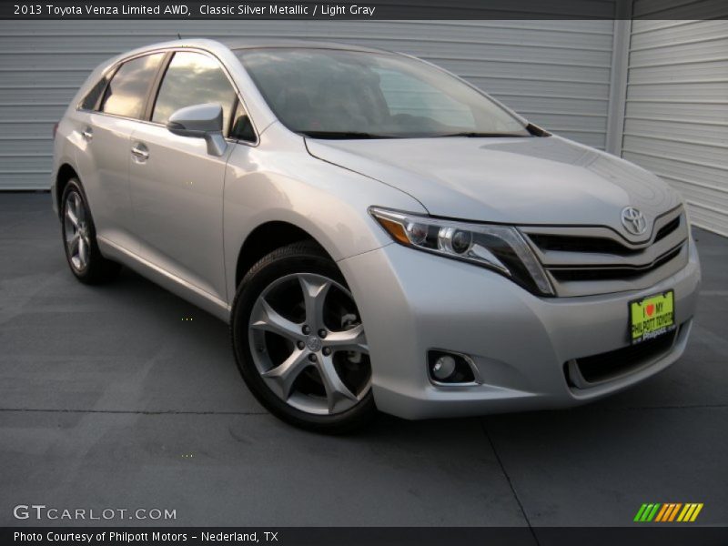 Classic Silver Metallic / Light Gray 2013 Toyota Venza Limited AWD