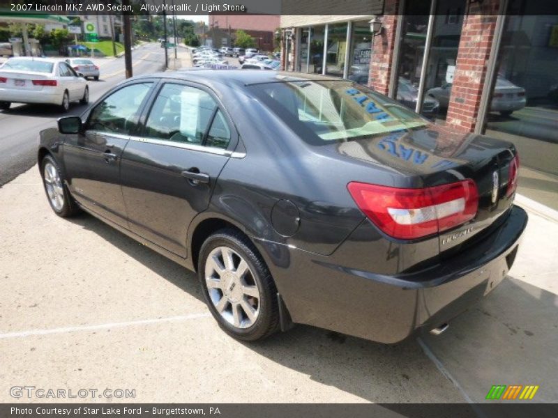 Alloy Metallic / Light Stone 2007 Lincoln MKZ AWD Sedan