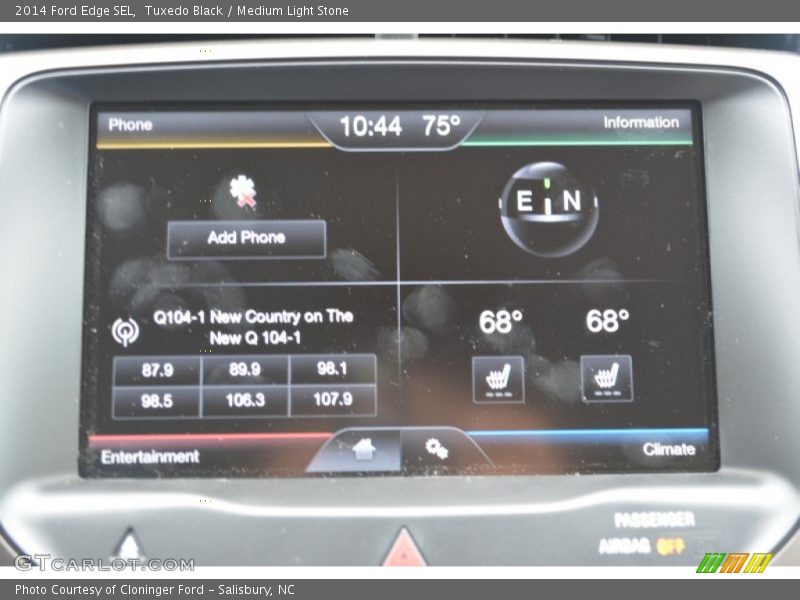 Tuxedo Black / Medium Light Stone 2014 Ford Edge SEL