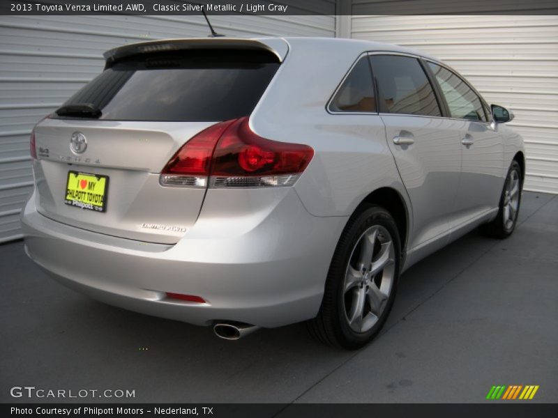 Classic Silver Metallic / Light Gray 2013 Toyota Venza Limited AWD