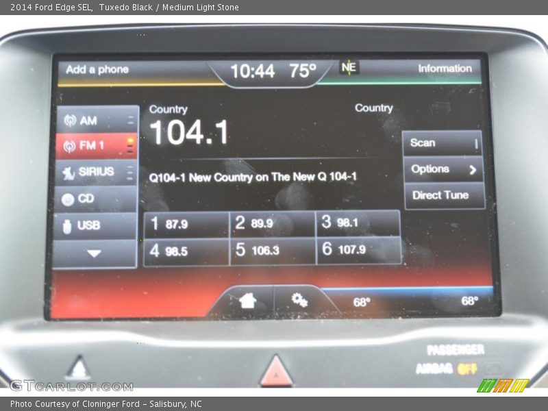 Tuxedo Black / Medium Light Stone 2014 Ford Edge SEL