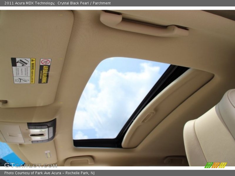 Crystal Black Pearl / Parchment 2011 Acura MDX Technology
