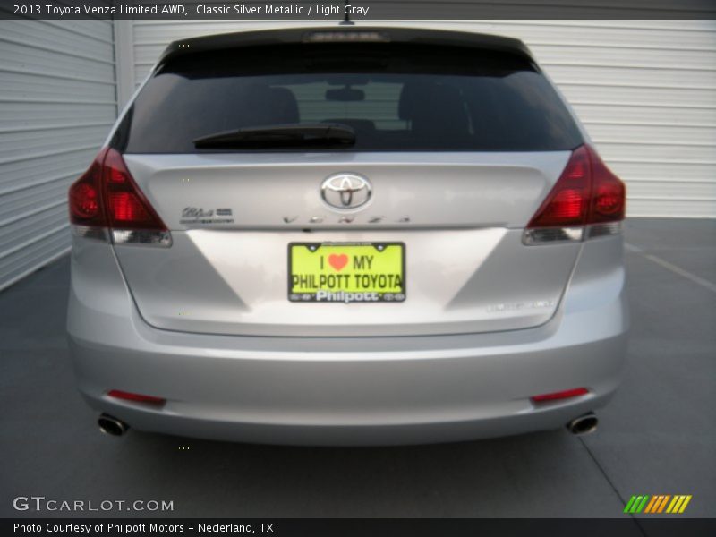 Classic Silver Metallic / Light Gray 2013 Toyota Venza Limited AWD