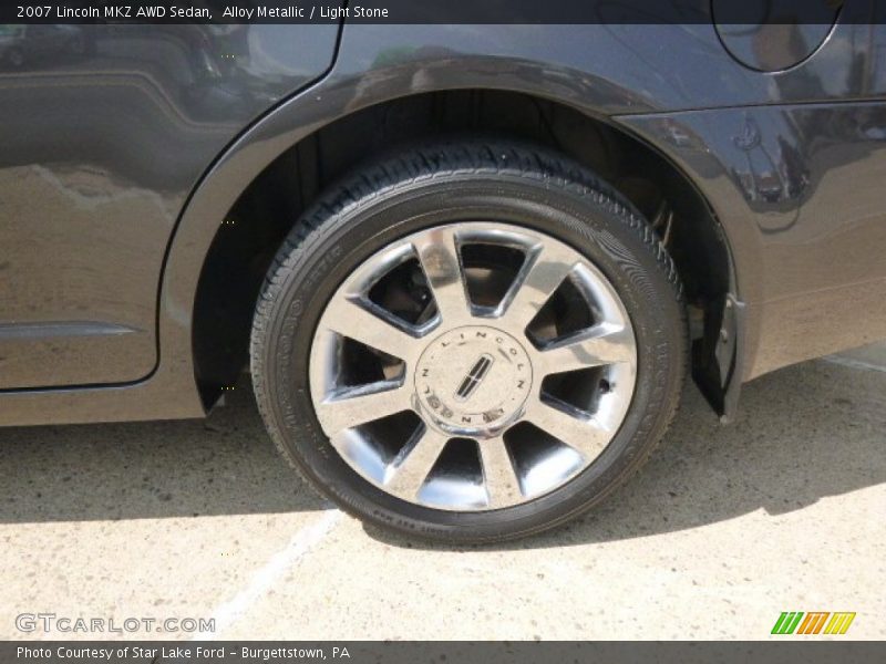Alloy Metallic / Light Stone 2007 Lincoln MKZ AWD Sedan