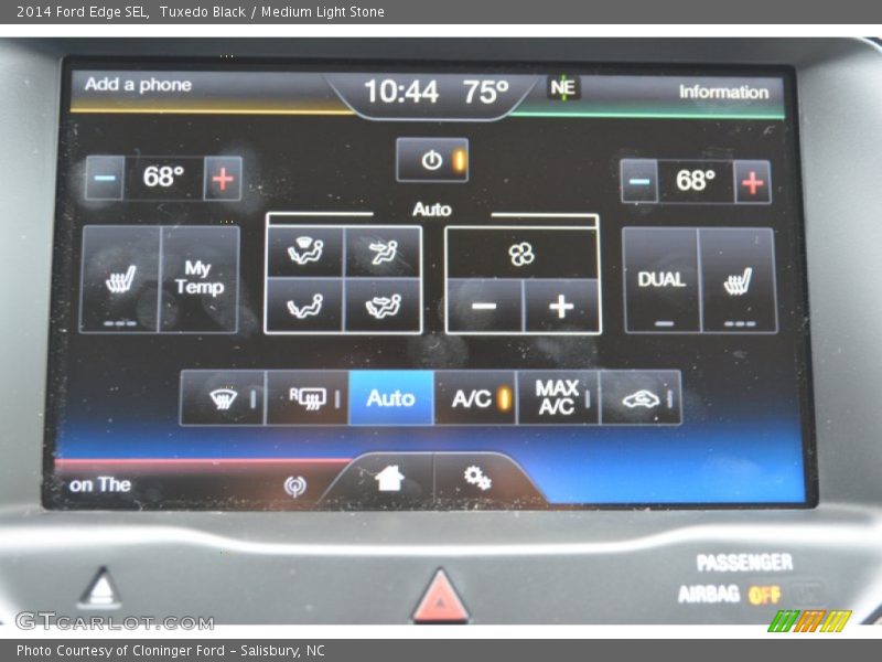 Tuxedo Black / Medium Light Stone 2014 Ford Edge SEL