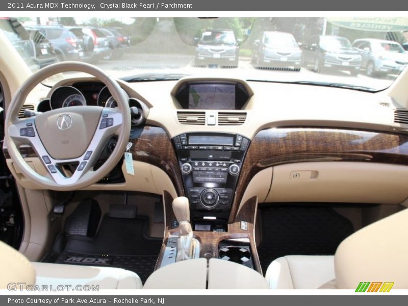 Crystal Black Pearl / Parchment 2011 Acura MDX Technology