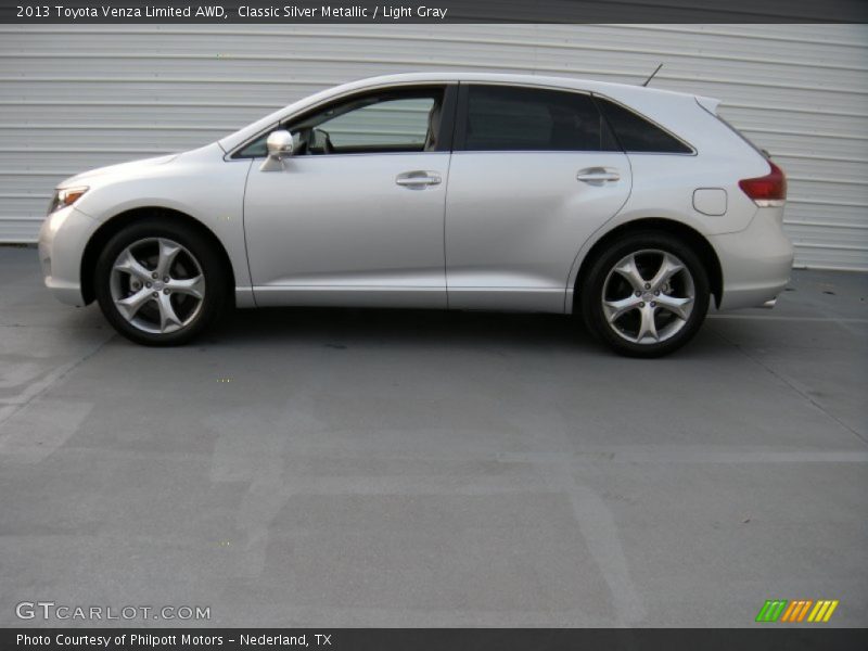 Classic Silver Metallic / Light Gray 2013 Toyota Venza Limited AWD