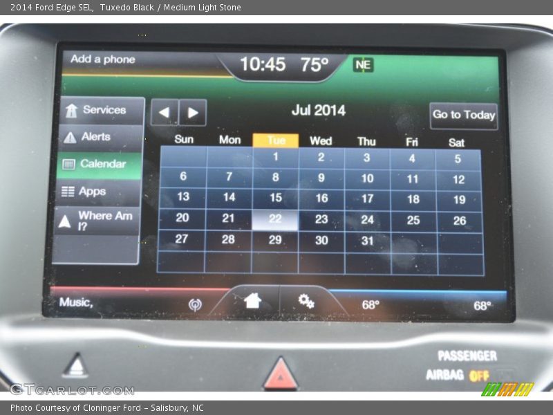 Tuxedo Black / Medium Light Stone 2014 Ford Edge SEL