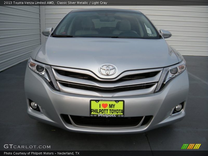 Classic Silver Metallic / Light Gray 2013 Toyota Venza Limited AWD