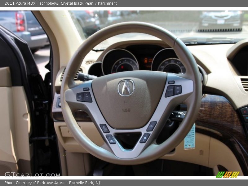 Crystal Black Pearl / Parchment 2011 Acura MDX Technology
