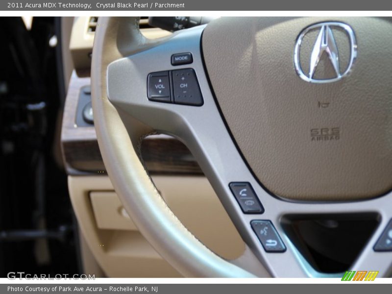 Crystal Black Pearl / Parchment 2011 Acura MDX Technology
