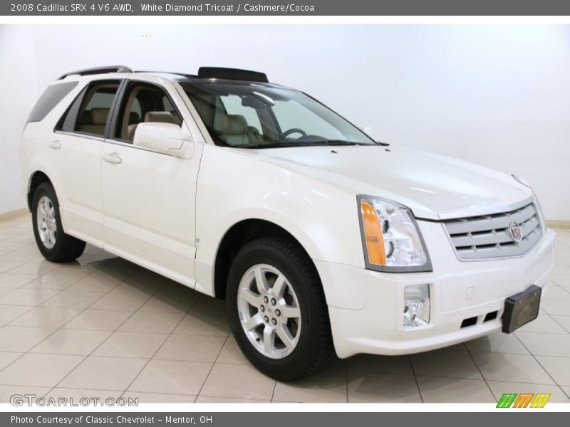 White Diamond Tricoat / Cashmere/Cocoa 2008 Cadillac SRX 4 V6 AWD