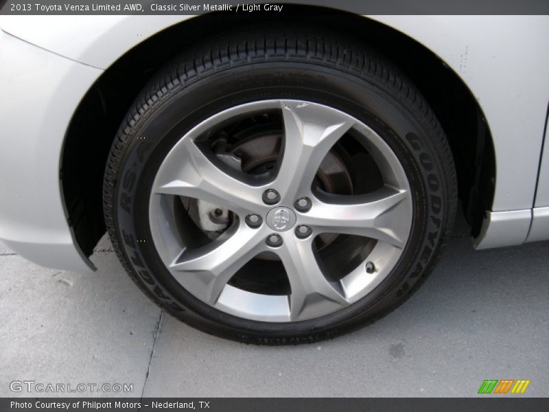 Classic Silver Metallic / Light Gray 2013 Toyota Venza Limited AWD