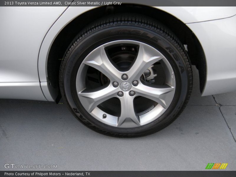 Classic Silver Metallic / Light Gray 2013 Toyota Venza Limited AWD