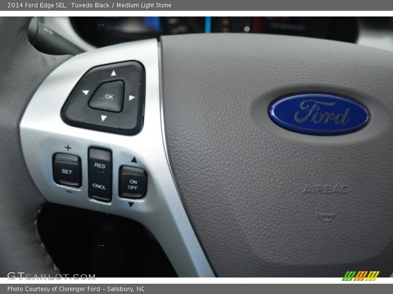Tuxedo Black / Medium Light Stone 2014 Ford Edge SEL