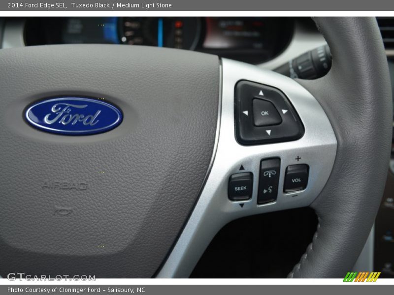 Tuxedo Black / Medium Light Stone 2014 Ford Edge SEL