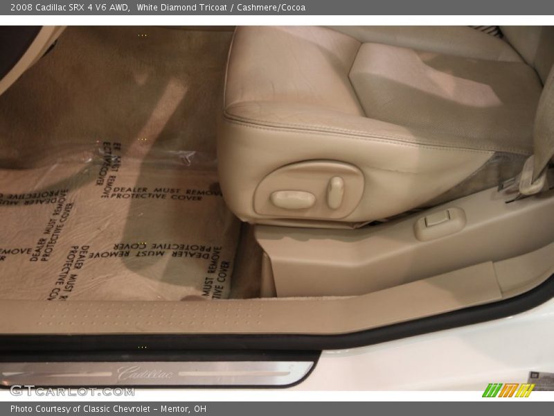 White Diamond Tricoat / Cashmere/Cocoa 2008 Cadillac SRX 4 V6 AWD