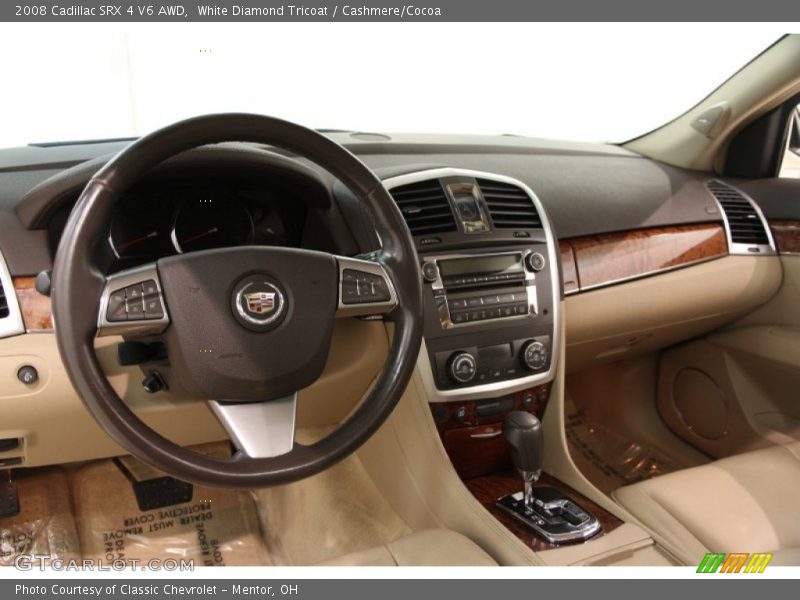 White Diamond Tricoat / Cashmere/Cocoa 2008 Cadillac SRX 4 V6 AWD