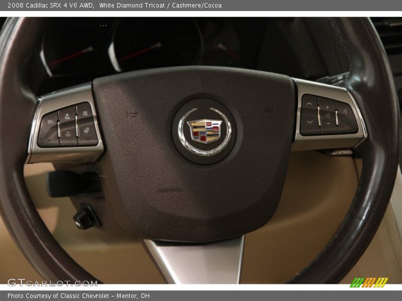 White Diamond Tricoat / Cashmere/Cocoa 2008 Cadillac SRX 4 V6 AWD