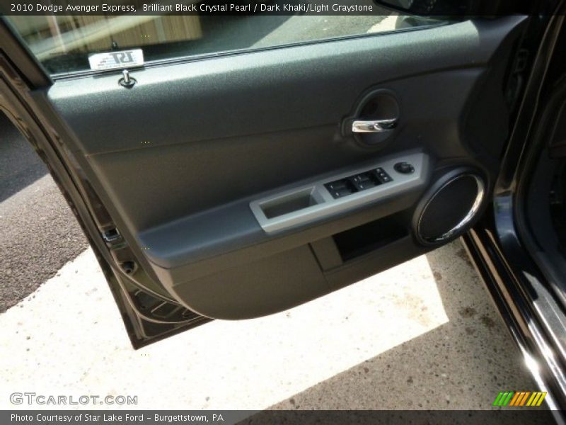 Brilliant Black Crystal Pearl / Dark Khaki/Light Graystone 2010 Dodge Avenger Express