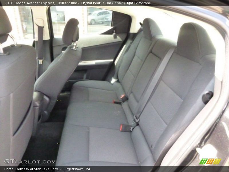 Brilliant Black Crystal Pearl / Dark Khaki/Light Graystone 2010 Dodge Avenger Express