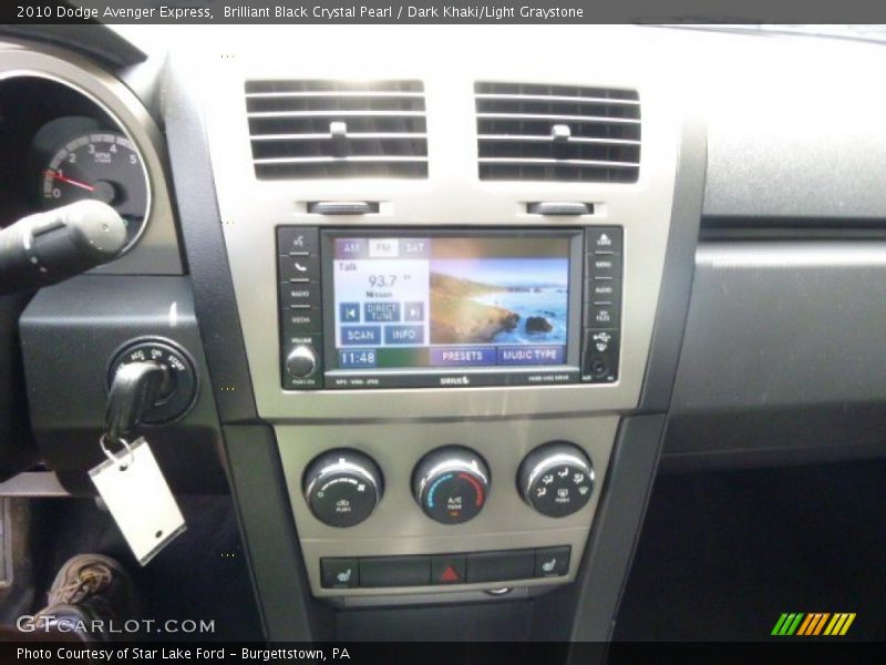 Brilliant Black Crystal Pearl / Dark Khaki/Light Graystone 2010 Dodge Avenger Express