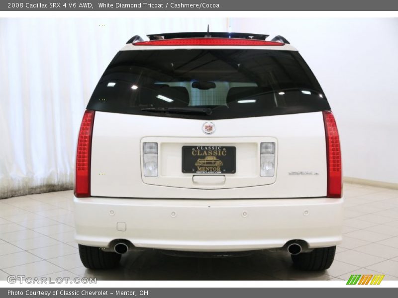 White Diamond Tricoat / Cashmere/Cocoa 2008 Cadillac SRX 4 V6 AWD