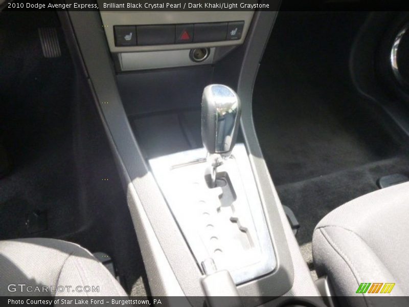 Brilliant Black Crystal Pearl / Dark Khaki/Light Graystone 2010 Dodge Avenger Express