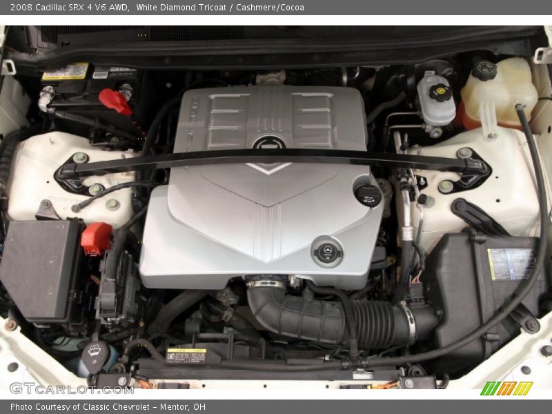 White Diamond Tricoat / Cashmere/Cocoa 2008 Cadillac SRX 4 V6 AWD