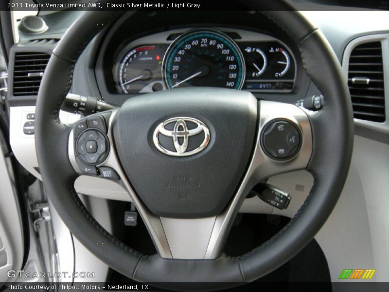 Classic Silver Metallic / Light Gray 2013 Toyota Venza Limited AWD