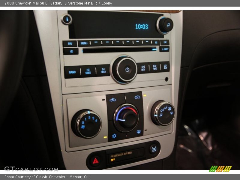 Silverstone Metallic / Ebony 2008 Chevrolet Malibu LT Sedan