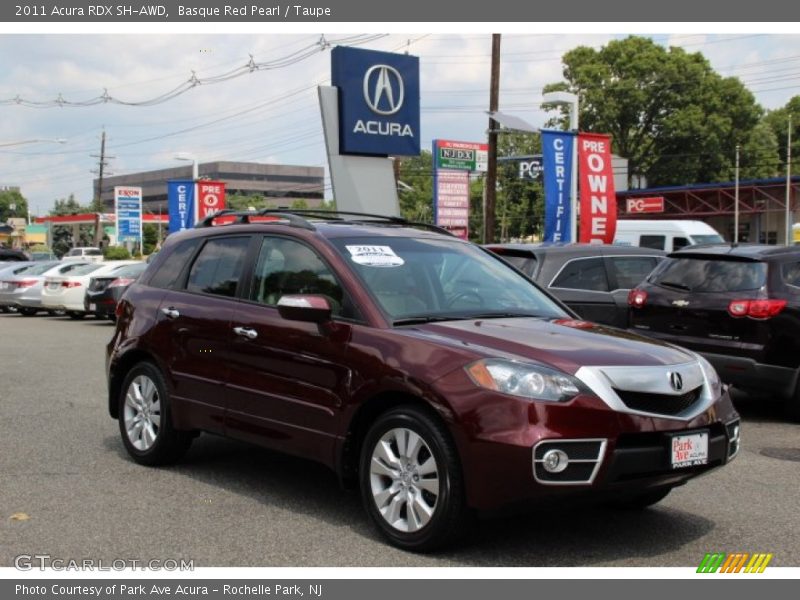 Basque Red Pearl / Taupe 2011 Acura RDX SH-AWD