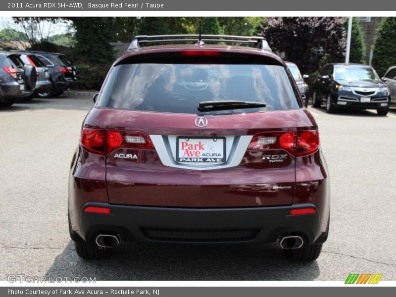 Basque Red Pearl / Taupe 2011 Acura RDX SH-AWD