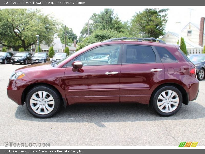 Basque Red Pearl / Taupe 2011 Acura RDX SH-AWD