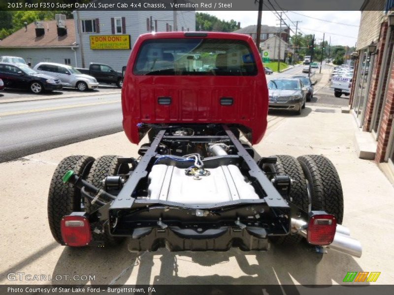 Vermillion Red / Steel 2015 Ford F350 Super Duty XL Super Cab 4x4 Chassis