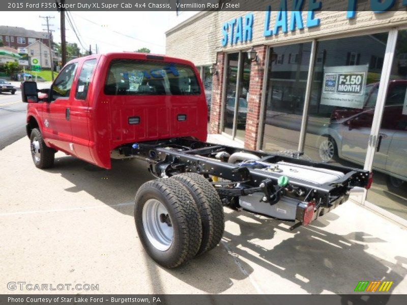 Vermillion Red / Steel 2015 Ford F350 Super Duty XL Super Cab 4x4 Chassis