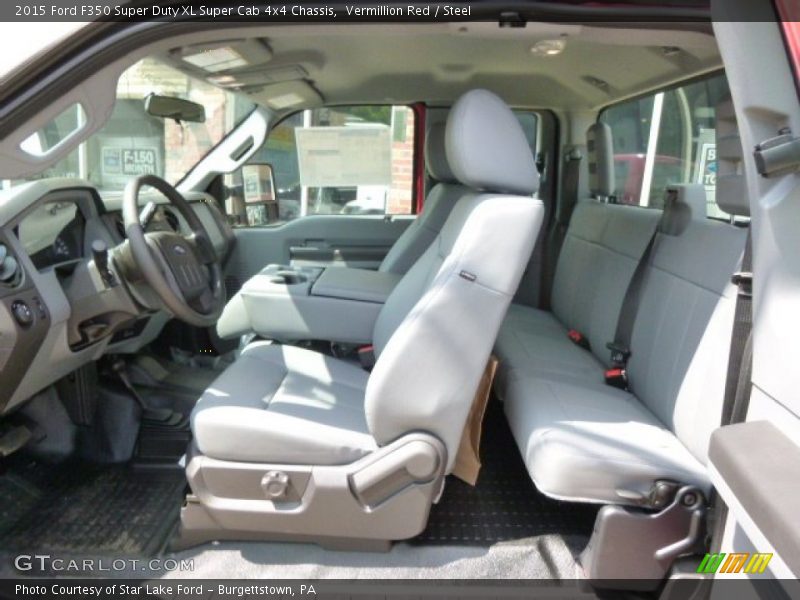  2015 F350 Super Duty XL Super Cab 4x4 Chassis Steel Interior