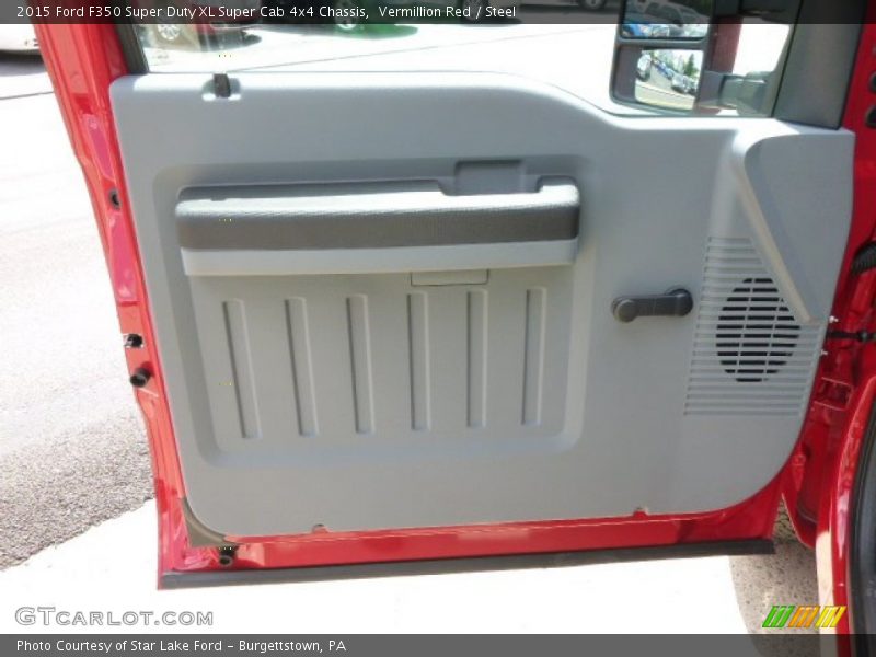 Vermillion Red / Steel 2015 Ford F350 Super Duty XL Super Cab 4x4 Chassis