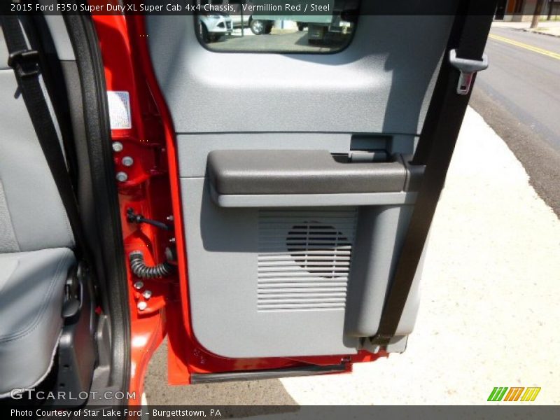 Vermillion Red / Steel 2015 Ford F350 Super Duty XL Super Cab 4x4 Chassis
