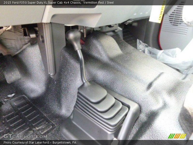 Vermillion Red / Steel 2015 Ford F350 Super Duty XL Super Cab 4x4 Chassis