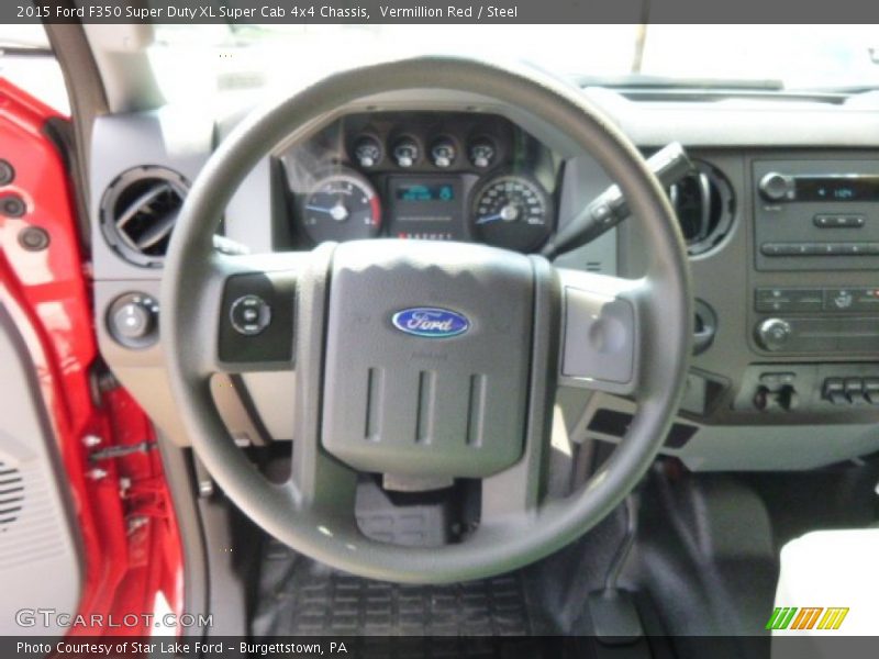  2015 F350 Super Duty XL Super Cab 4x4 Chassis Steering Wheel