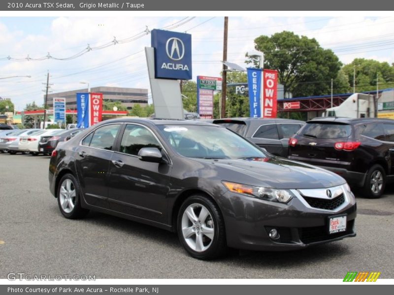 Grigio Metallic / Taupe 2010 Acura TSX Sedan