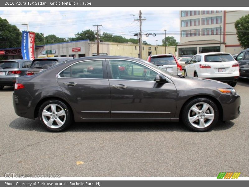 Grigio Metallic / Taupe 2010 Acura TSX Sedan